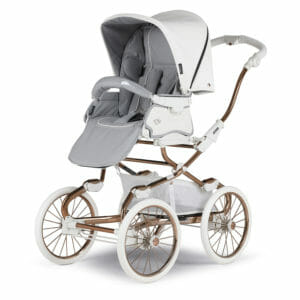 Bebecar Stylo Class+ Combination with Raincover and LA3 Kit White Rose
