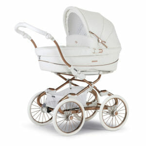 Bebecar Stylo Class+ Combination with Raincover and LA3 Kit White Rose