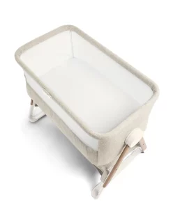 Mamas papas lua bedside crib beige 33852498444453 1024x1024@2x