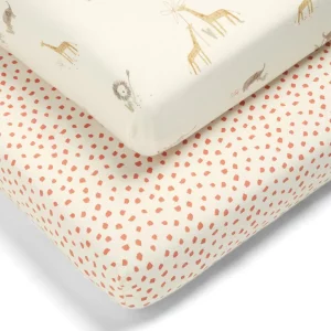 Mamas & Papas Jungle Cotbed Fitted Sheets - 2 Pack