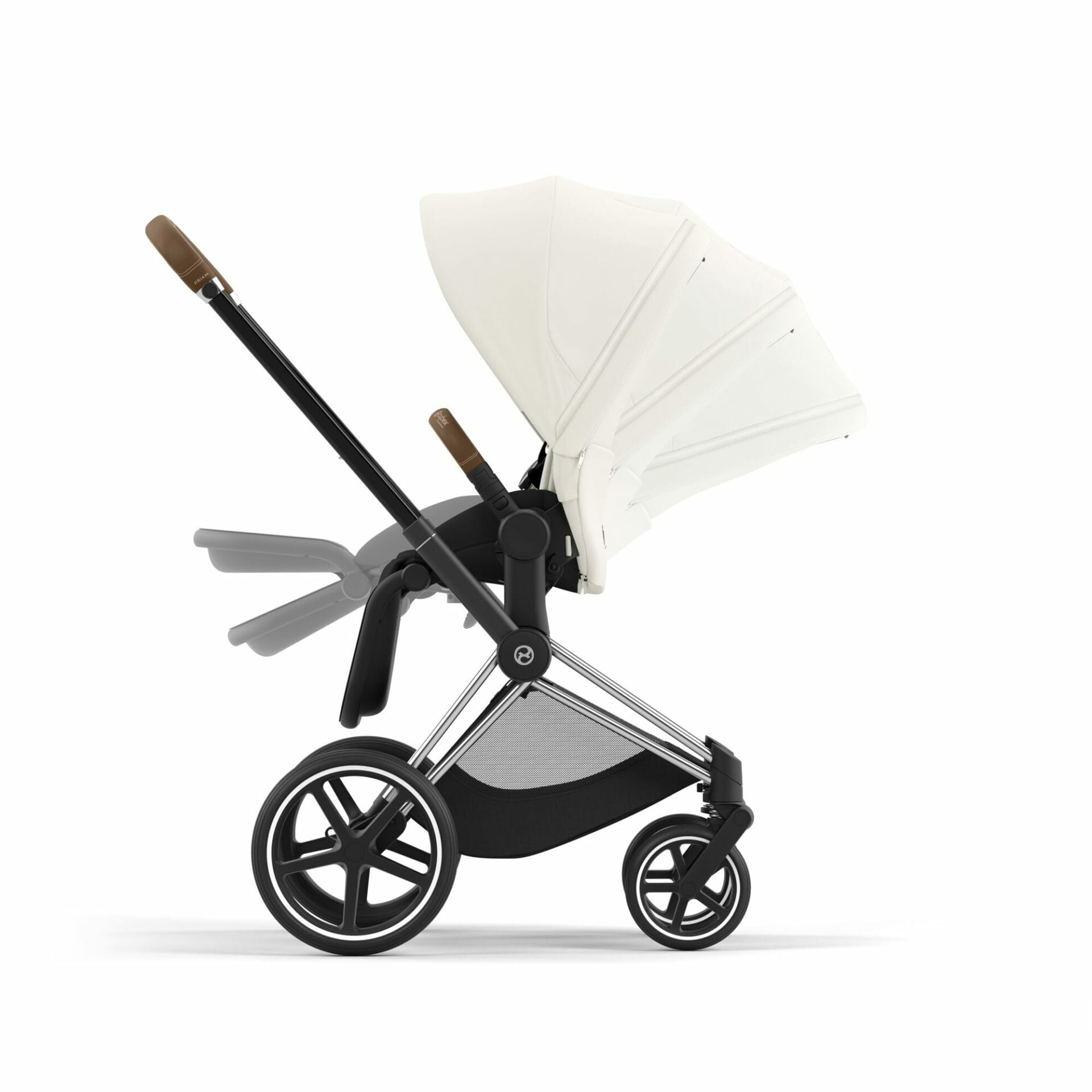Cybex PRIAM Chrome Brown Frame Off White (2)