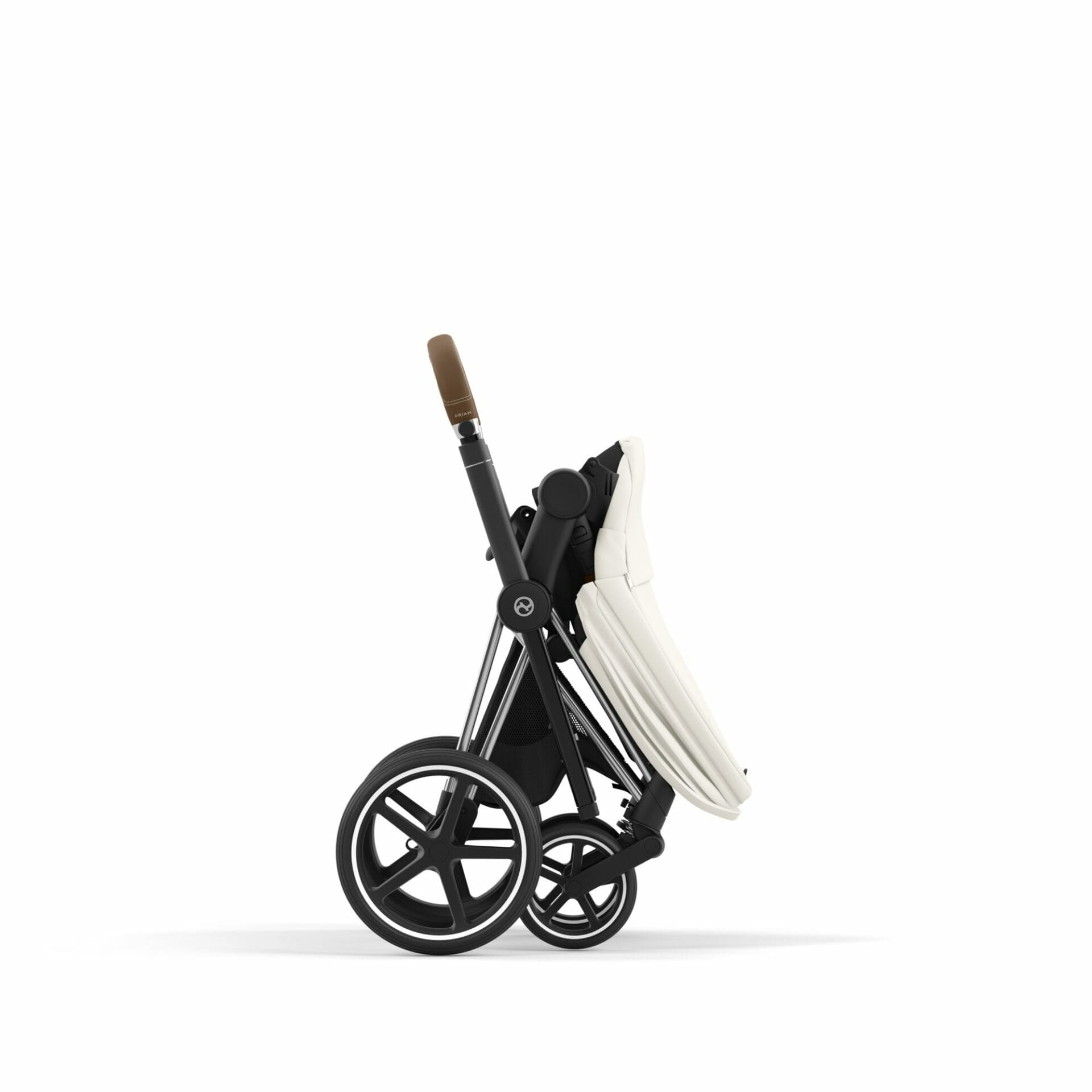 Cybex PRIAM Chrome Brown Frame Off White (4)