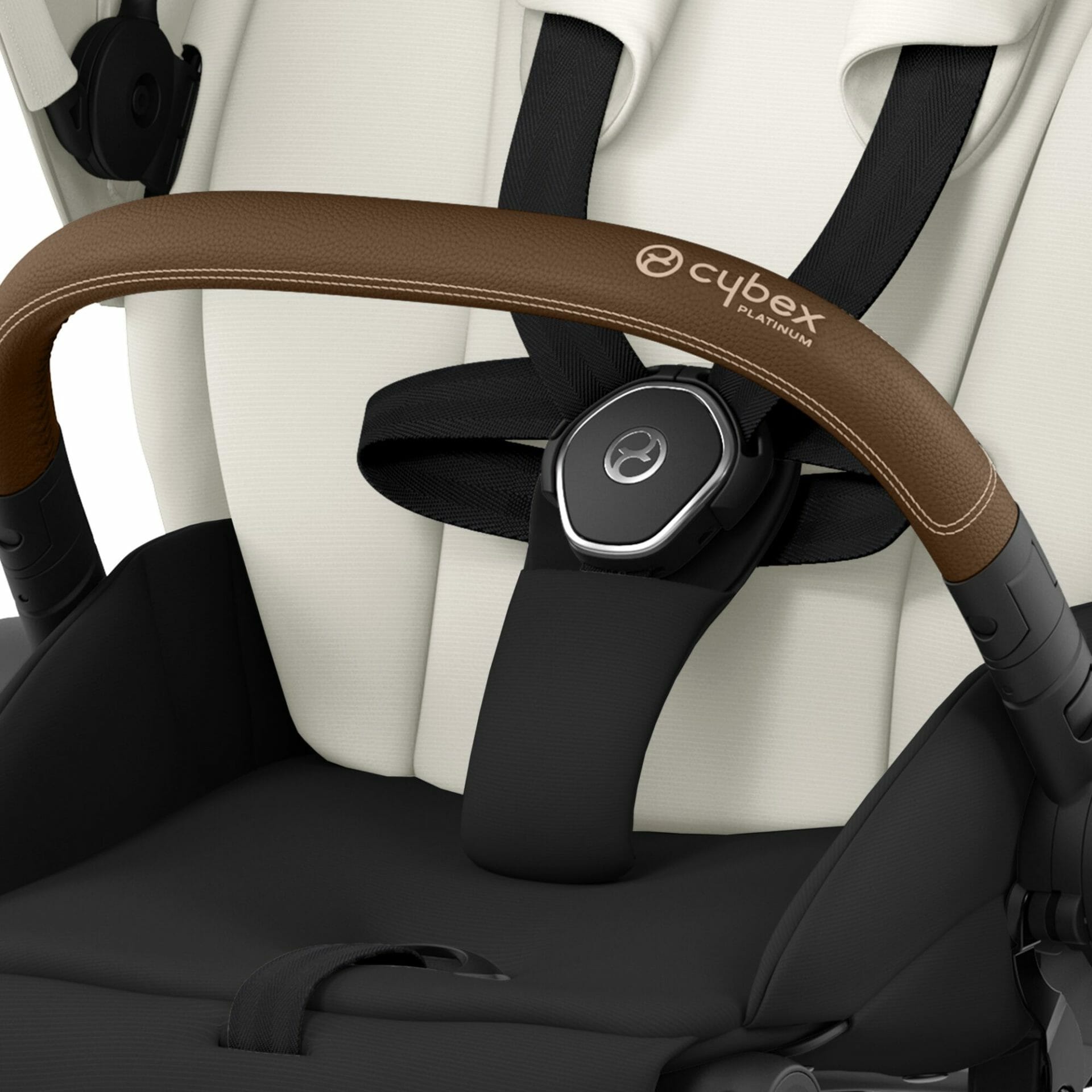 Cybex PRIAM Chrome Brown Frame Off White (5)
