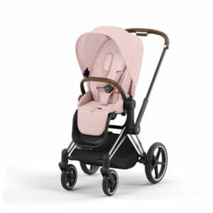 Cybex PRIAM Chrome Brown Frame Peach Pink