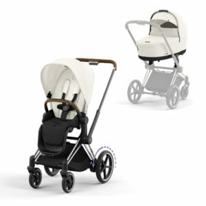 Cybex e-PRIAM 4 Stroller with Carrycot Off White