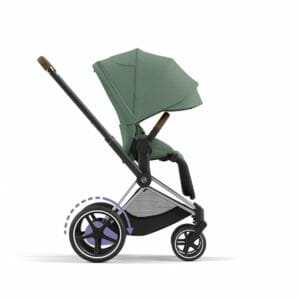 Cybex ePRIAM Chrome Brown Frame Leaf Green (1)