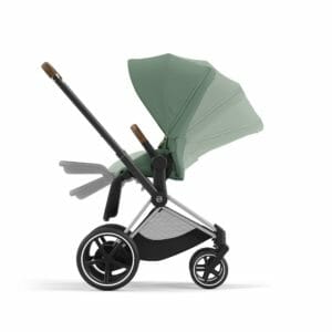 Cybex ePRIAM Chrome Brown Frame Leaf Green (3)