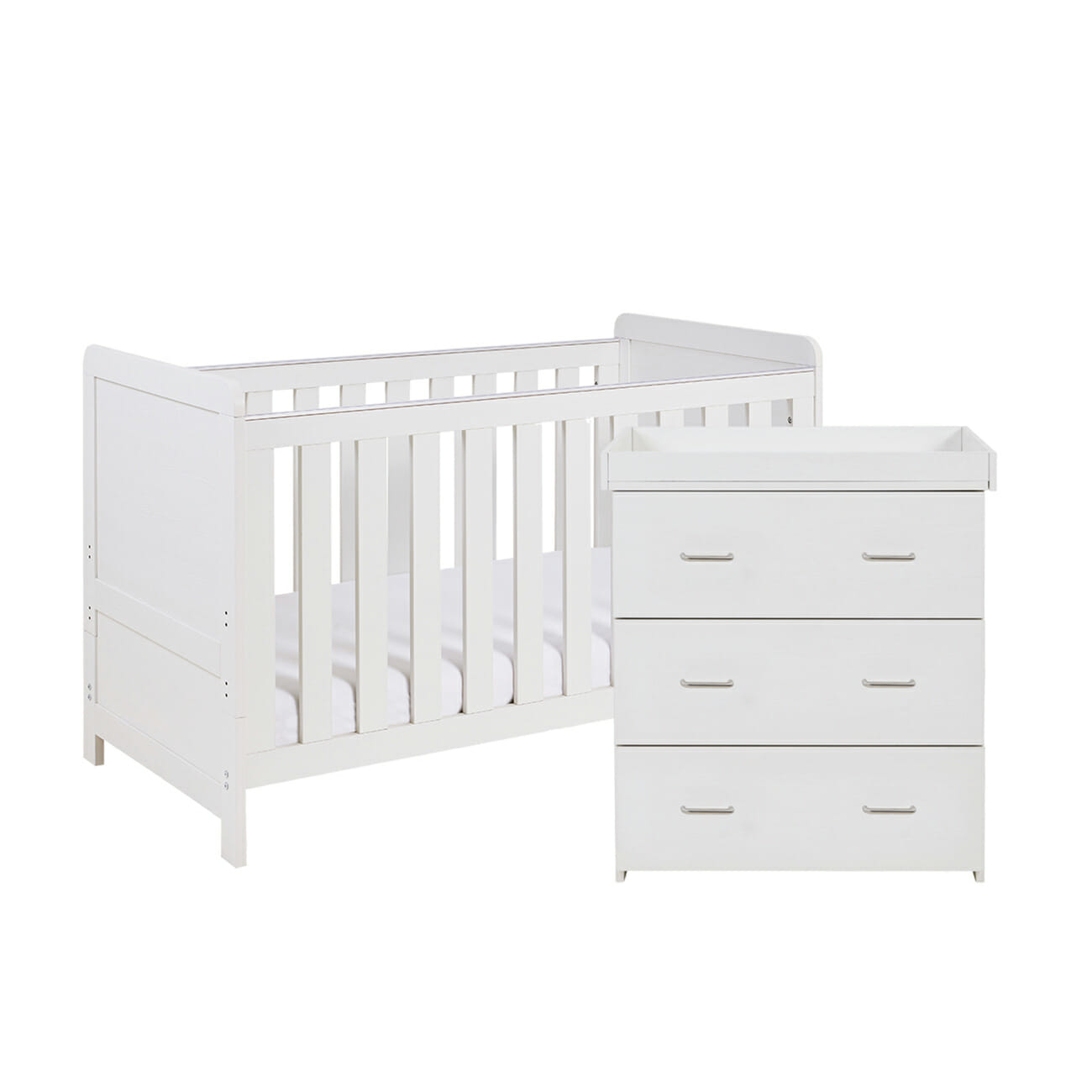 Babymore Caro 2 Piece Room Set White Wash
