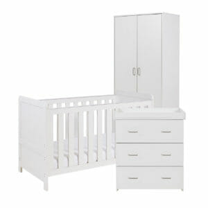 Babymore Caro 3 Piece Room Set White Wash