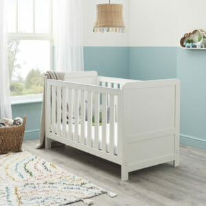 Caro Cot Bed WHITE WASH