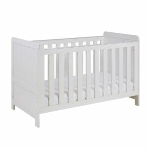 Babymore Caro Cot Bed Mini White Wash