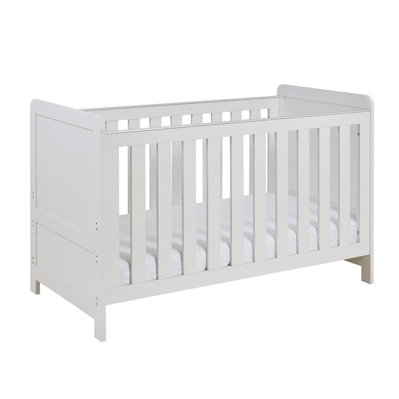 Babymore Caro Cot Bed Mini White Wash