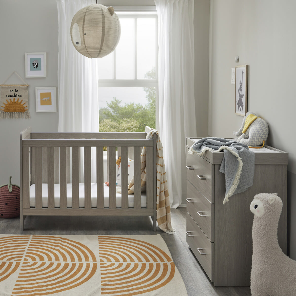 Caro Mini 2 Piece Room Set GREY WASH