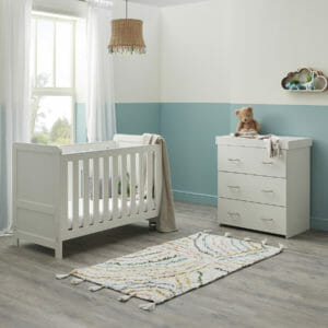 Caro Mini 2 Piece Room Set WHITE WASH