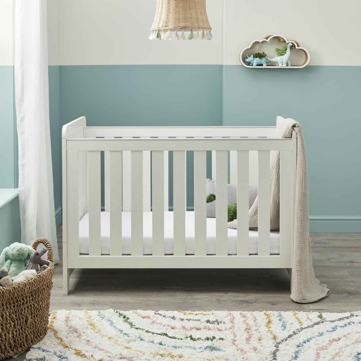 Caro Mini 2 Piece Room Set WHITE WASH