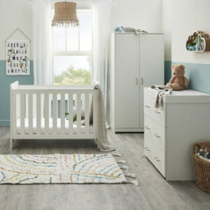 Caro Mini 3 Piece Room Set WHITE WASH