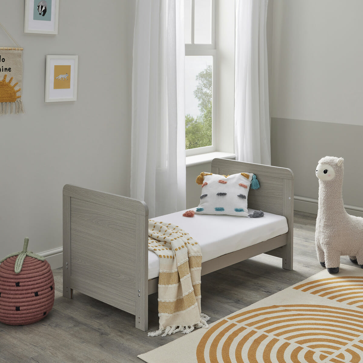Caro Mini Cot Bed GREY WASH