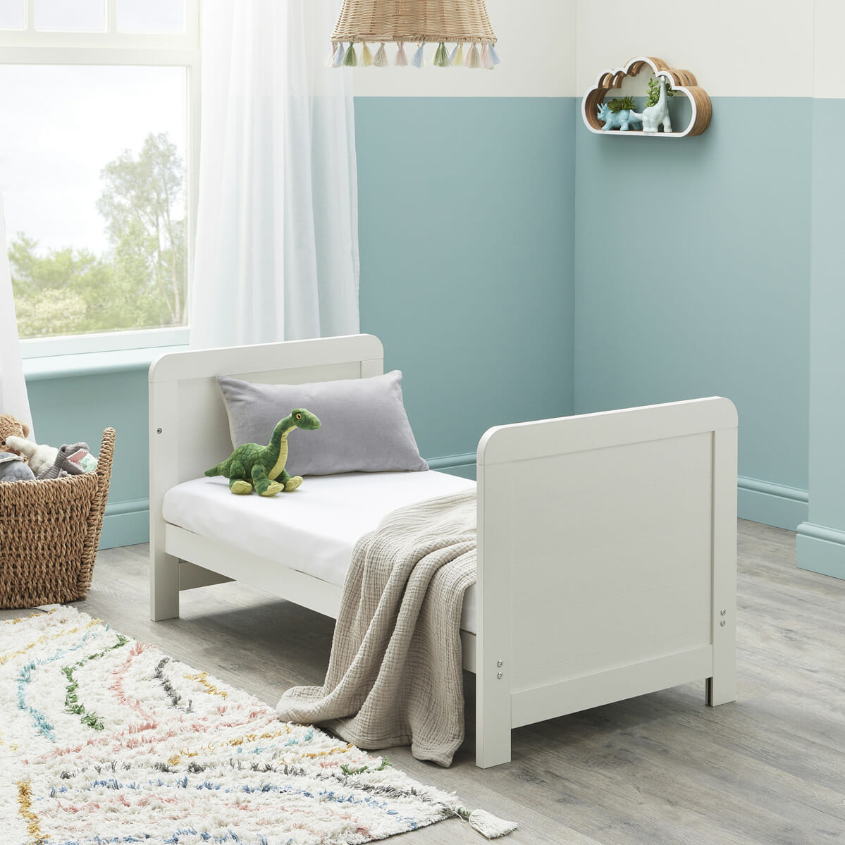 Caro Mini Cot Bed WHITE WASH