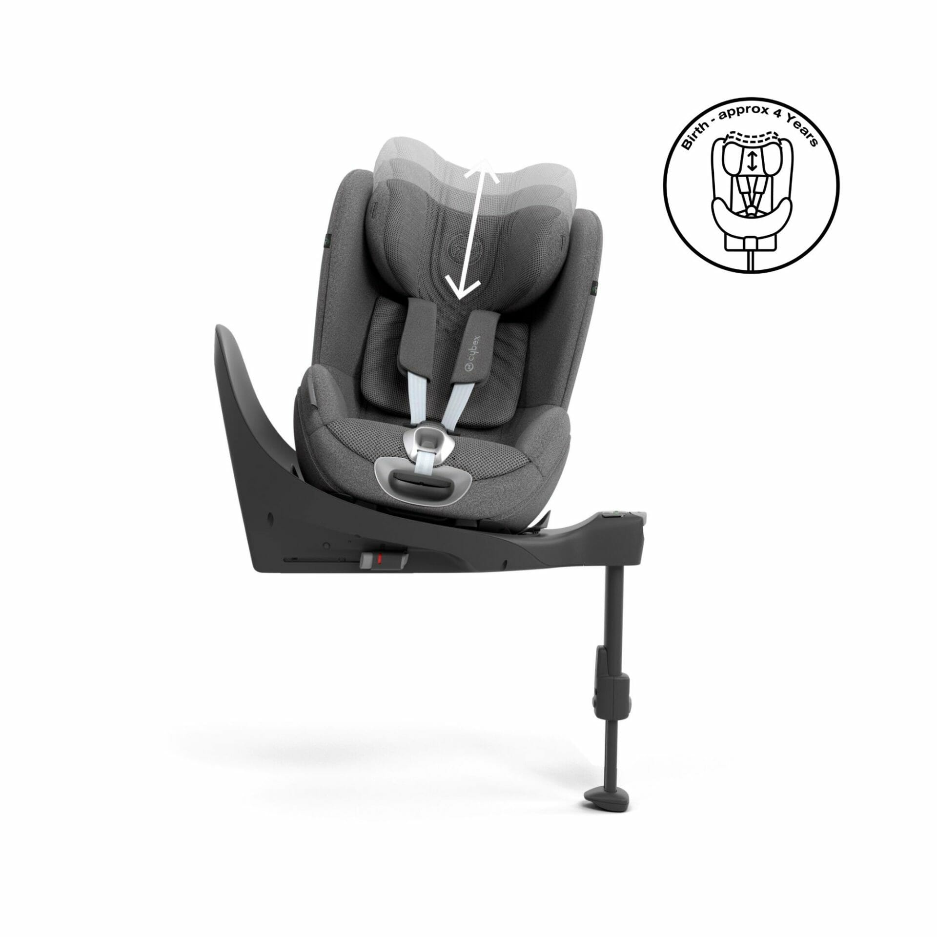 Cybex SIRONA T i Size Car Seat Mirage Grey PLUS (3)