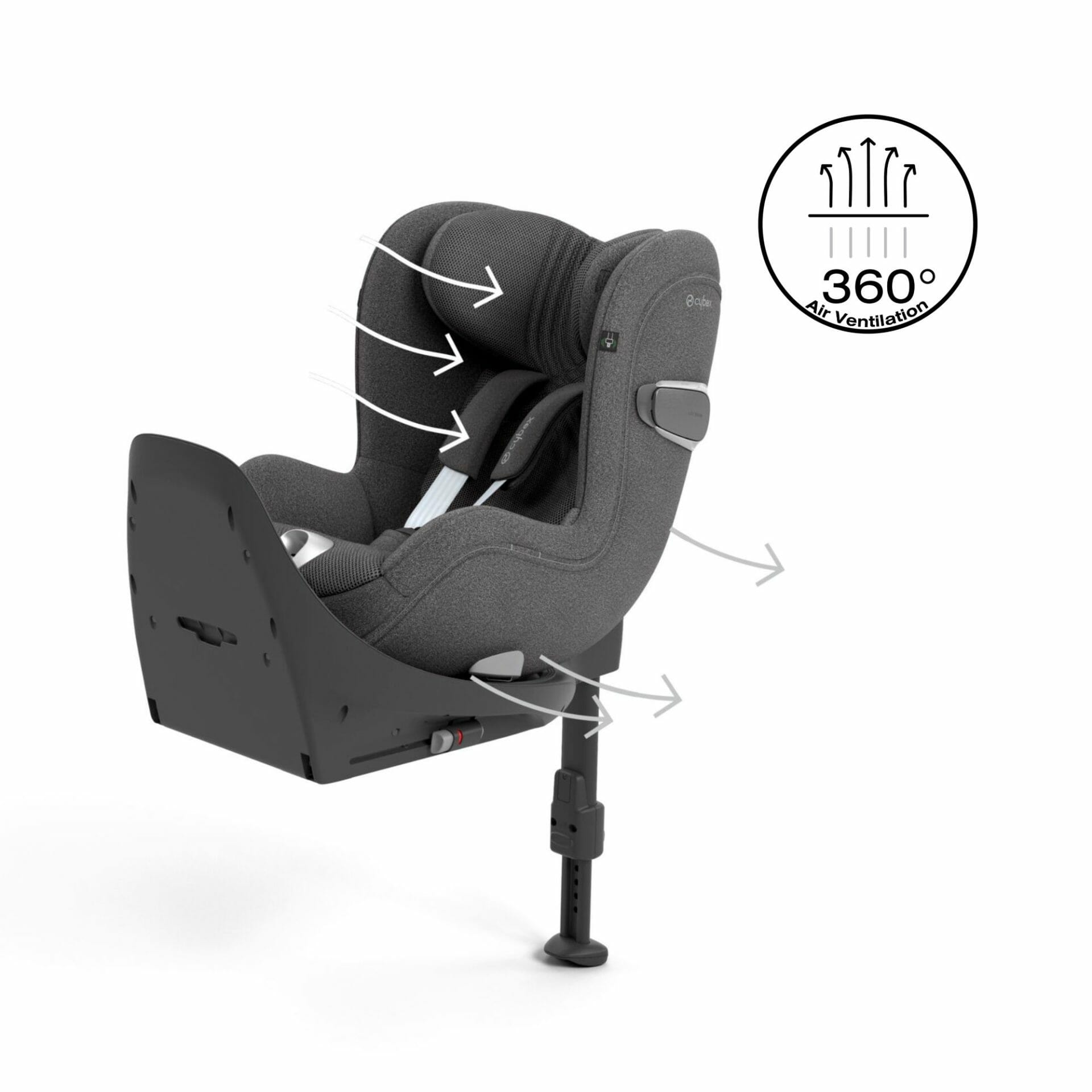 Cybex SIRONA T i Size Car Seat Mirage Grey PLUS (6)
