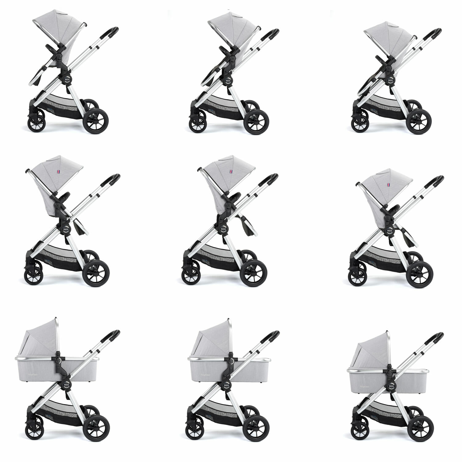 Memore V2 Travel System 13 Piece Pecan i Size SILVER