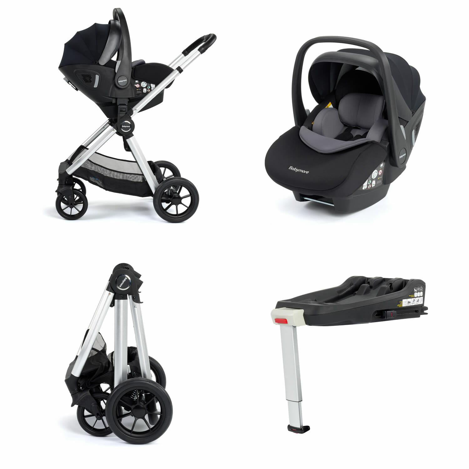 Memore V2 Travel System 13 Piece Pecan i Size SILVER