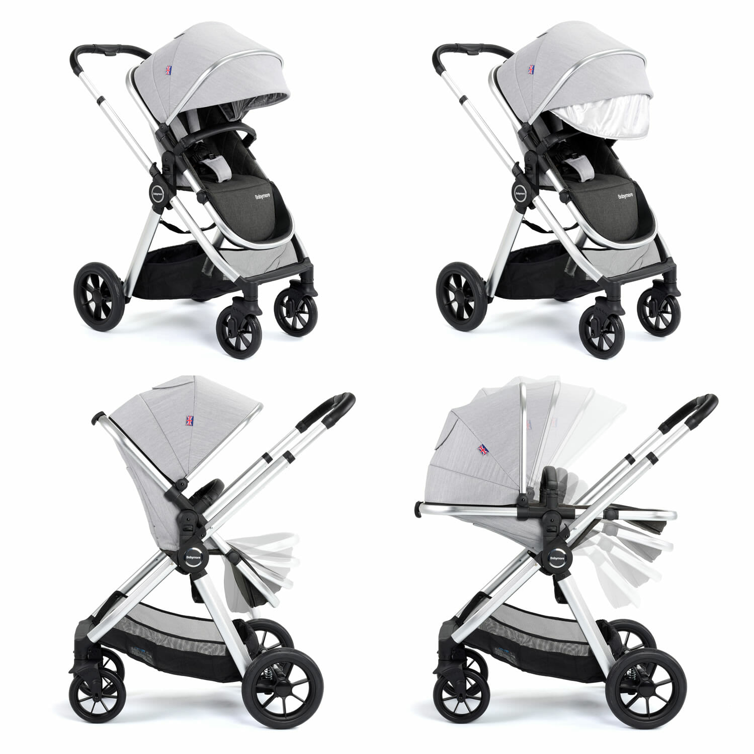 Memore V2 Travel System 13 Piece Pecan i Size SILVER