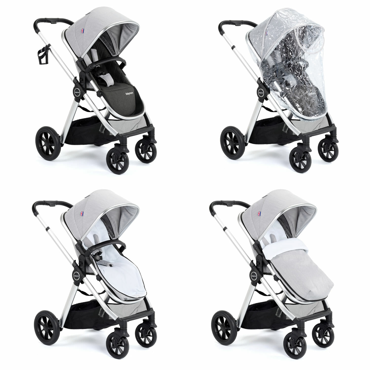 Memore V2 Travel System 13 Piece Pecan i Size SILVER