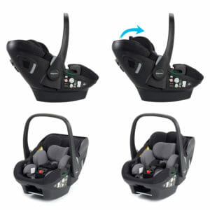 Pecan i Size Baby Car Seat with ISOFIX Base