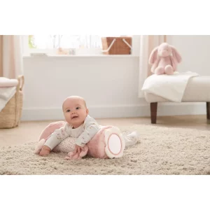 Mamas & Papas Welcome to the World Bunny Tummy Time Roll - Pink