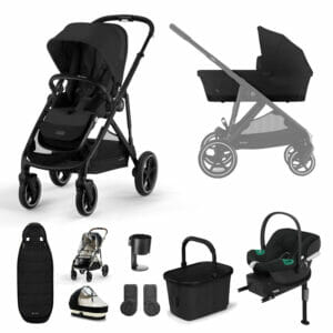 Cybex Gazelle S 11 Piece Bundle - Moon Black
