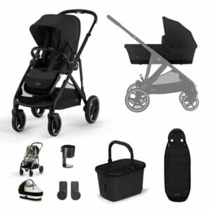 Cybex Gazelle S 9 Piece Bundle - Moon Black