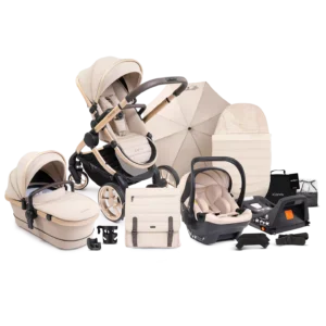 iCandy Peach 7 Pushchair and Carrycot - Complete Car Seat Bundle - Biscotti