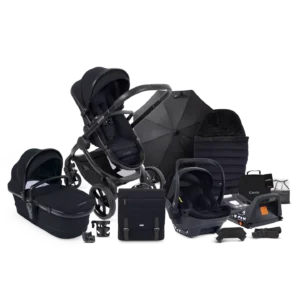 iCandy Peach 7 Pushchair and Carrycot - Complete Car Seat Bundle - Black Edition