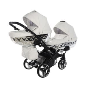 Junama Fluo Individual Mirror Duo Slim White Silver