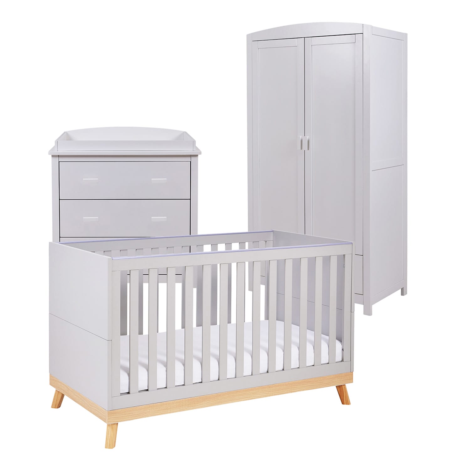 Mona 3 Piece Room Set Grey