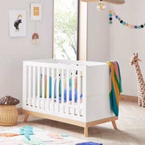 Mona Mini Cot Bed White 1