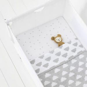 Snuz 3pc Crib Bedding Set Cloud (1)