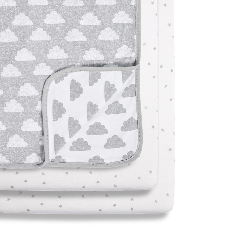 Snuz 3pc Crib Bedding Set Cloud