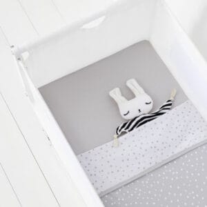 Snuz 3pc Crib Bedding Set Grey Spots (2)