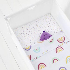 Snuz 3pc Crib Bedding Set Rainbow (1)