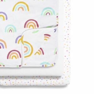 Snuz 3pc Crib Bedding Set Rainbow