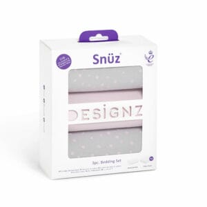 Snuz 3pc Crib Bedding Set Rose Spots (3)