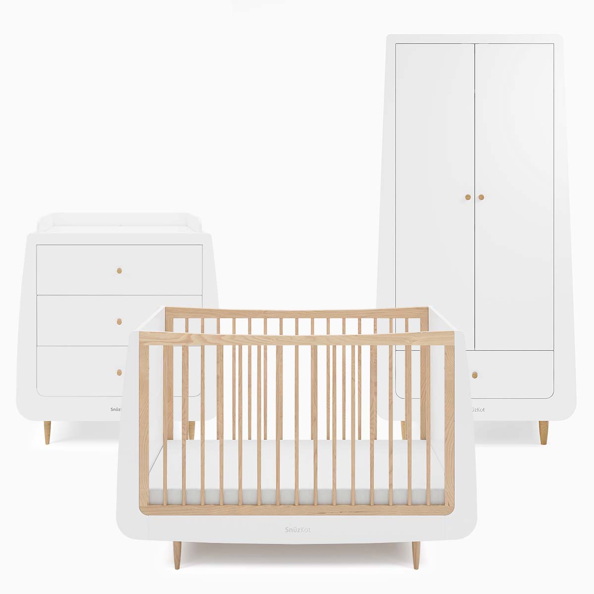 Snuzkot Skandi 3 Piece Nursery Set Natural