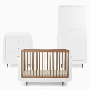 Snuzkot Skandi 3 Piece Nursery Set The Natural Edit Walnut