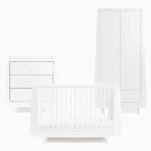 Snuzkot Skandi 3 Piece Nursery Set White