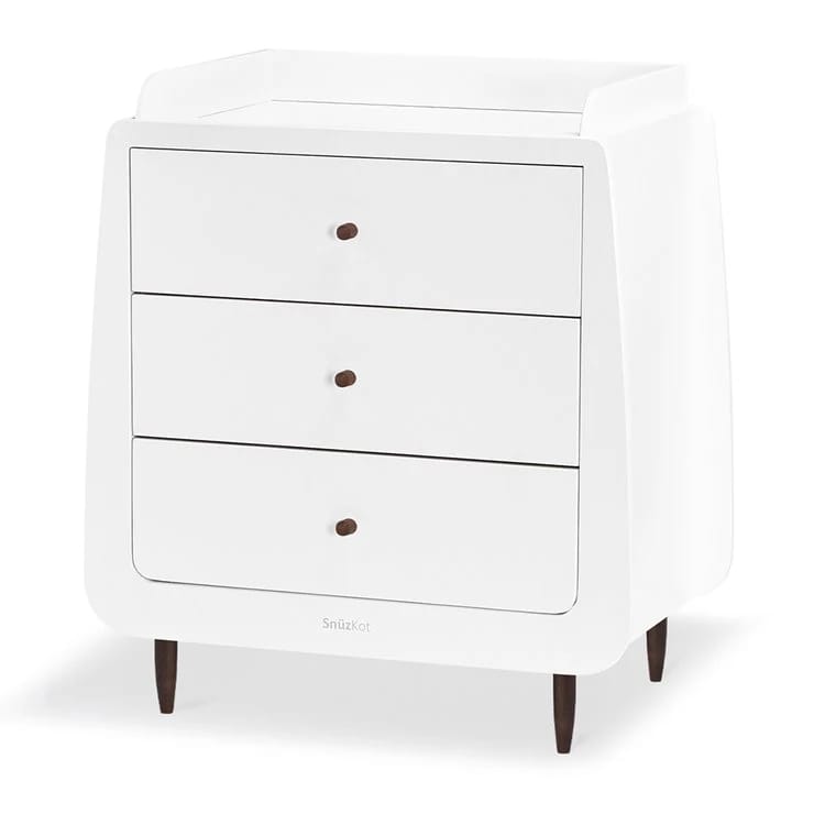 Snuzkot skandi changing unit white ebony (2)