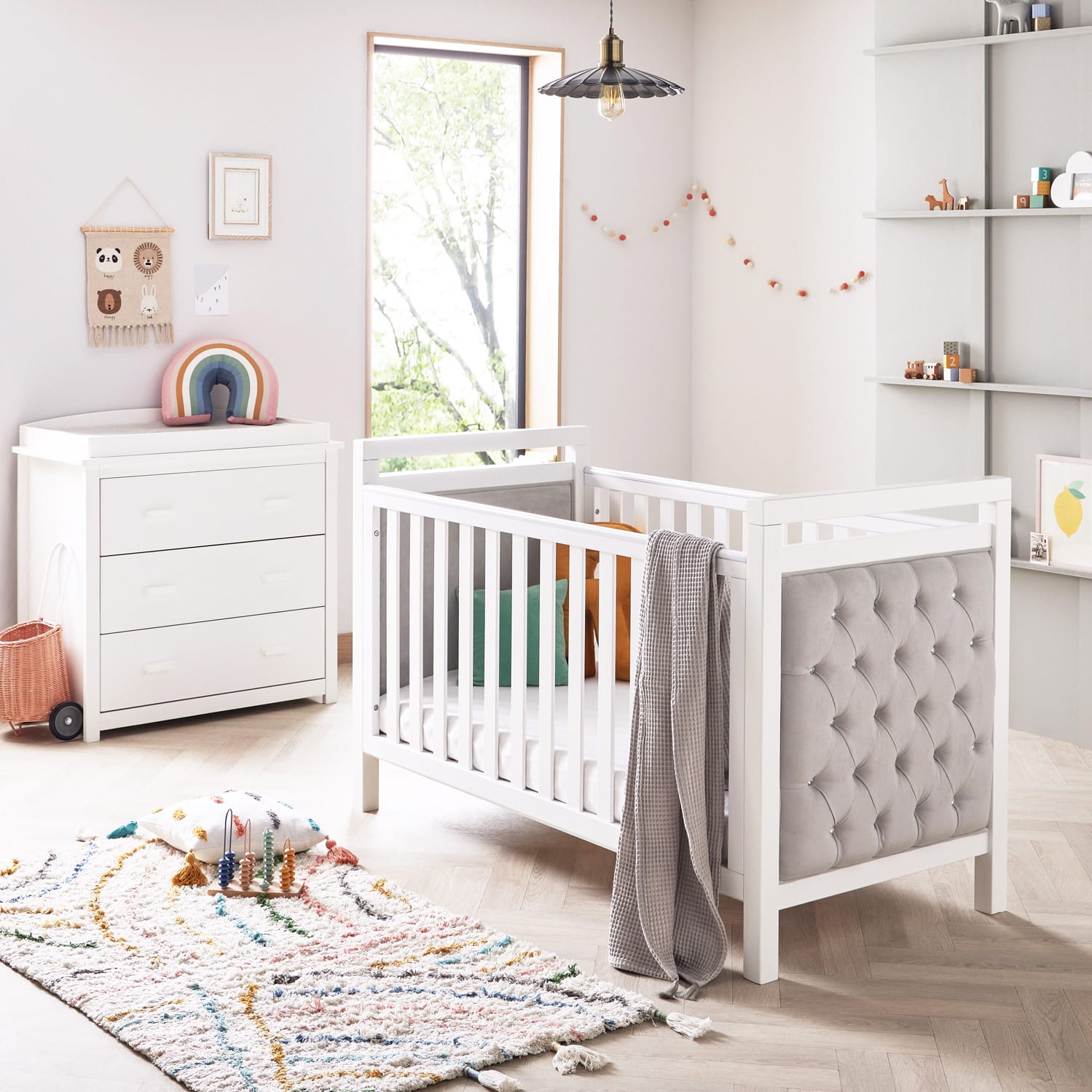 Velvet 2 Piece Room Set White 1