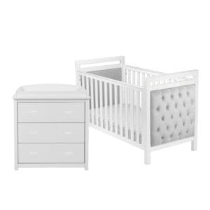 Velvet 2 Piece Room Set White