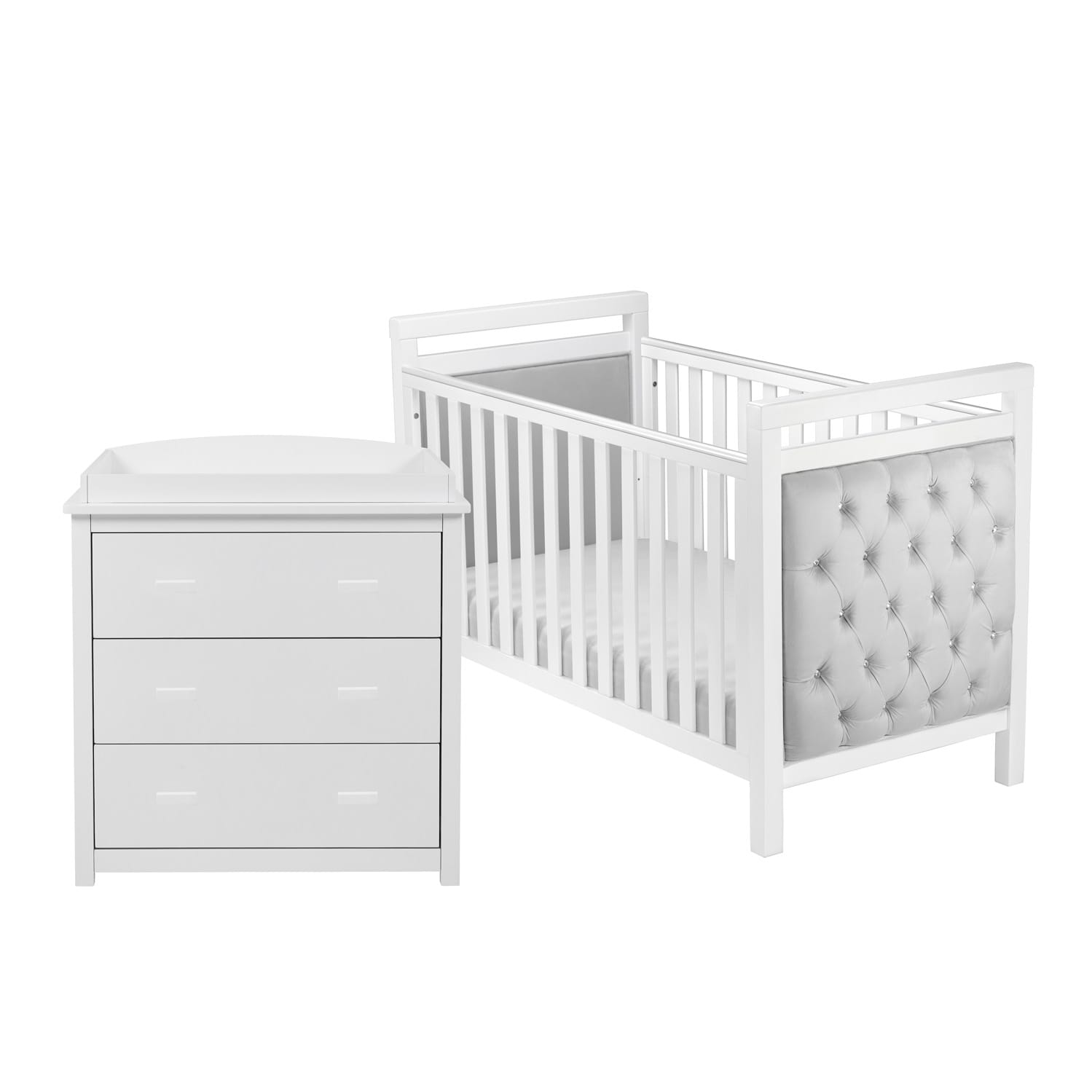 Velvet 2 Piece Room Set White